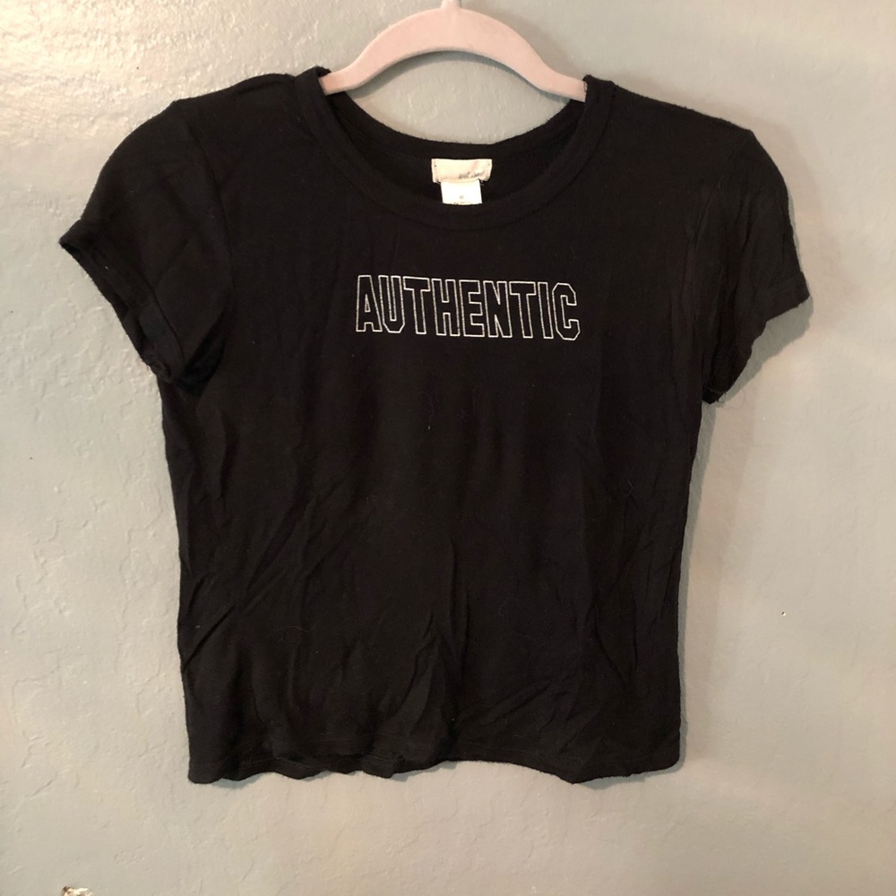 Black crop top